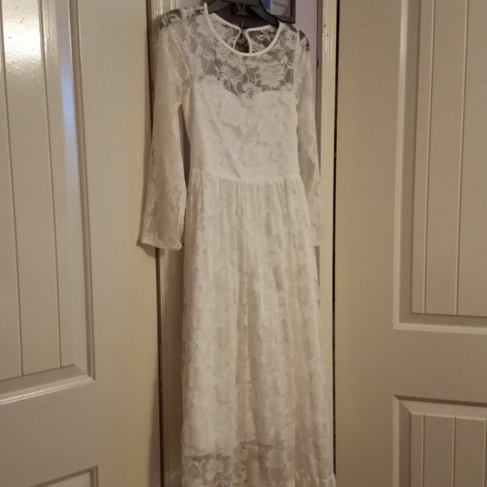 Bohemian flower girl dress